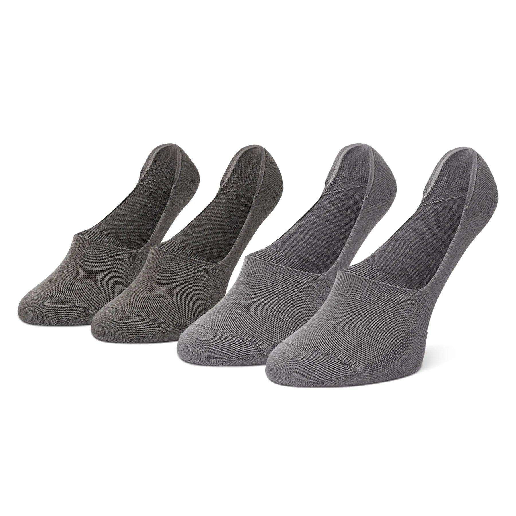 Calcetines De Altura Baja Levi's® de Color Middle Grey: Paquete De 2 - ECRU