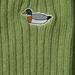 Calcetines Duck Plain Green - ECRU