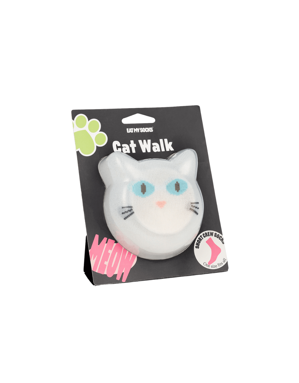 Calcetines Eat My Socks Cat Walk White - ECRU