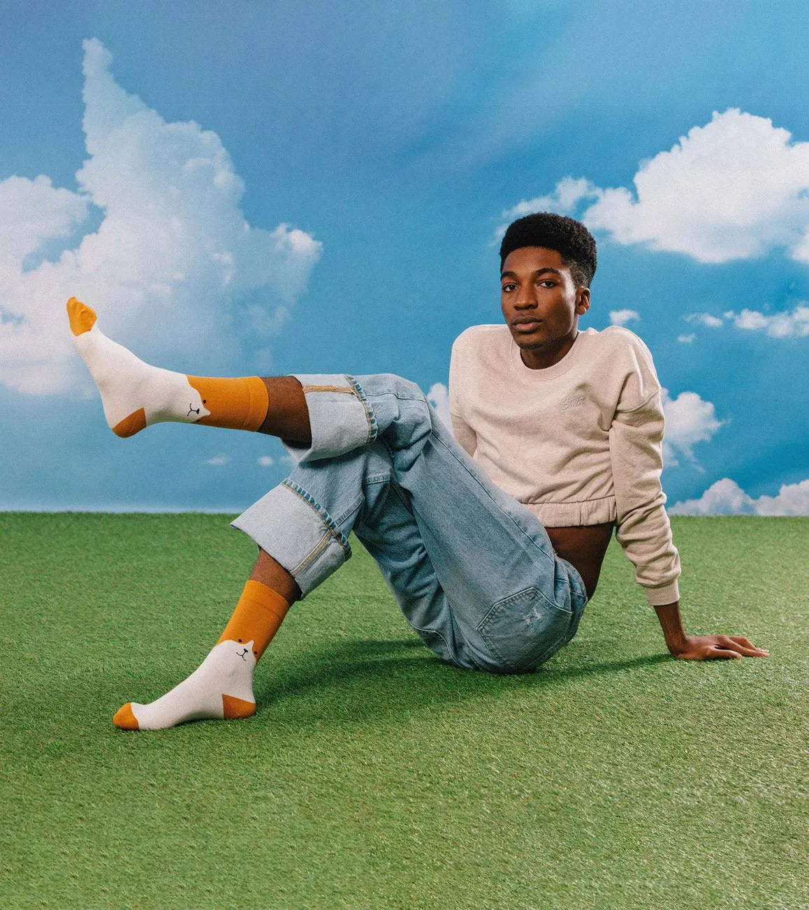 Calcetines Eat My Socks Cute Puppy - ECRU