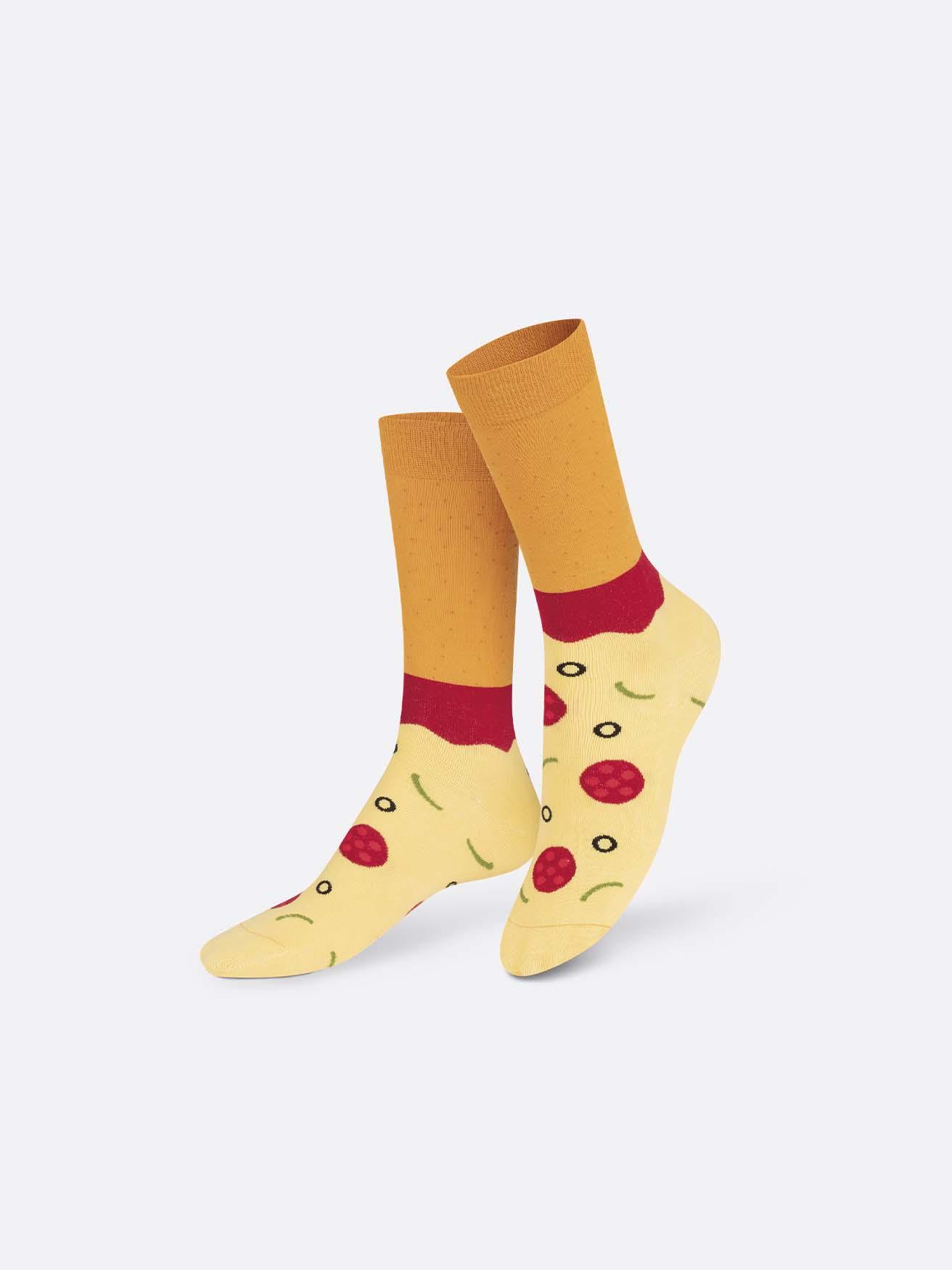 Calcetines Eat My Socks Pizza Napoli - ECRU