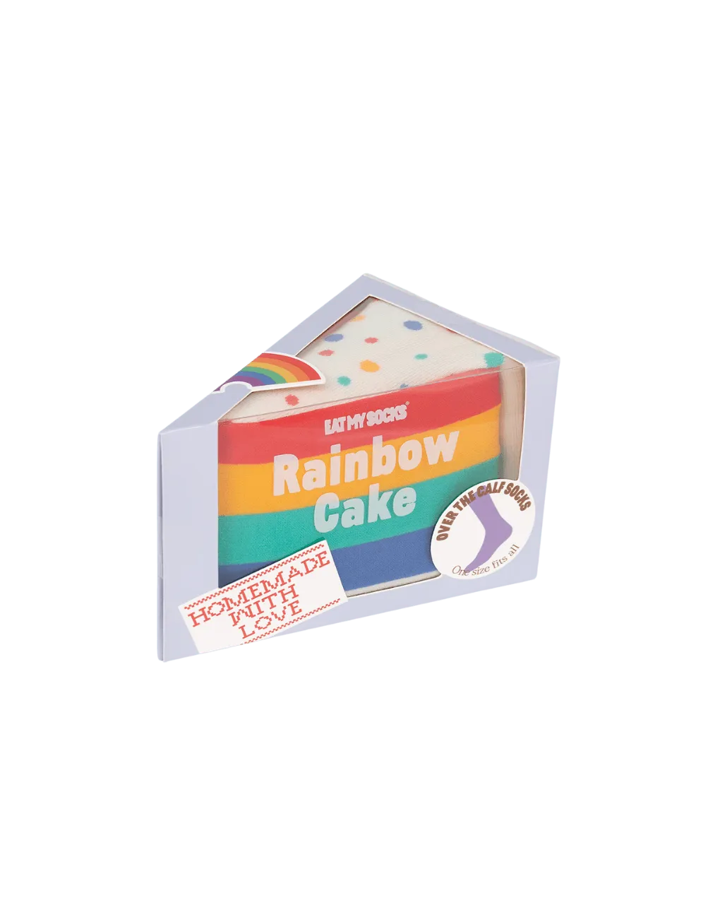 Calcetines Eat My Socks Rainbow Cake - ECRU
