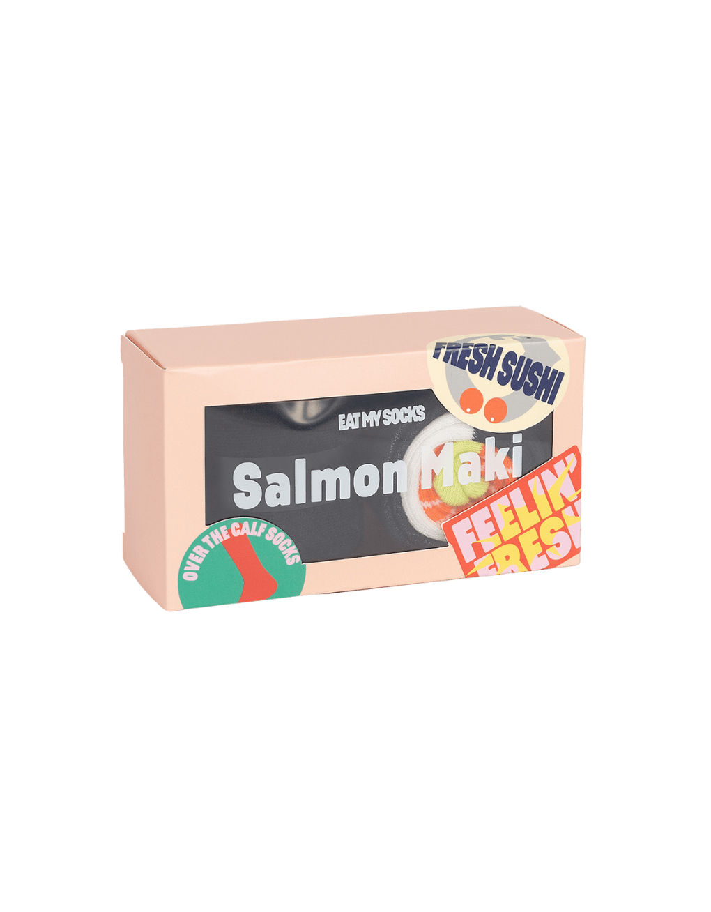 Calcetines Eat My Socks Salmon Maki - ECRU