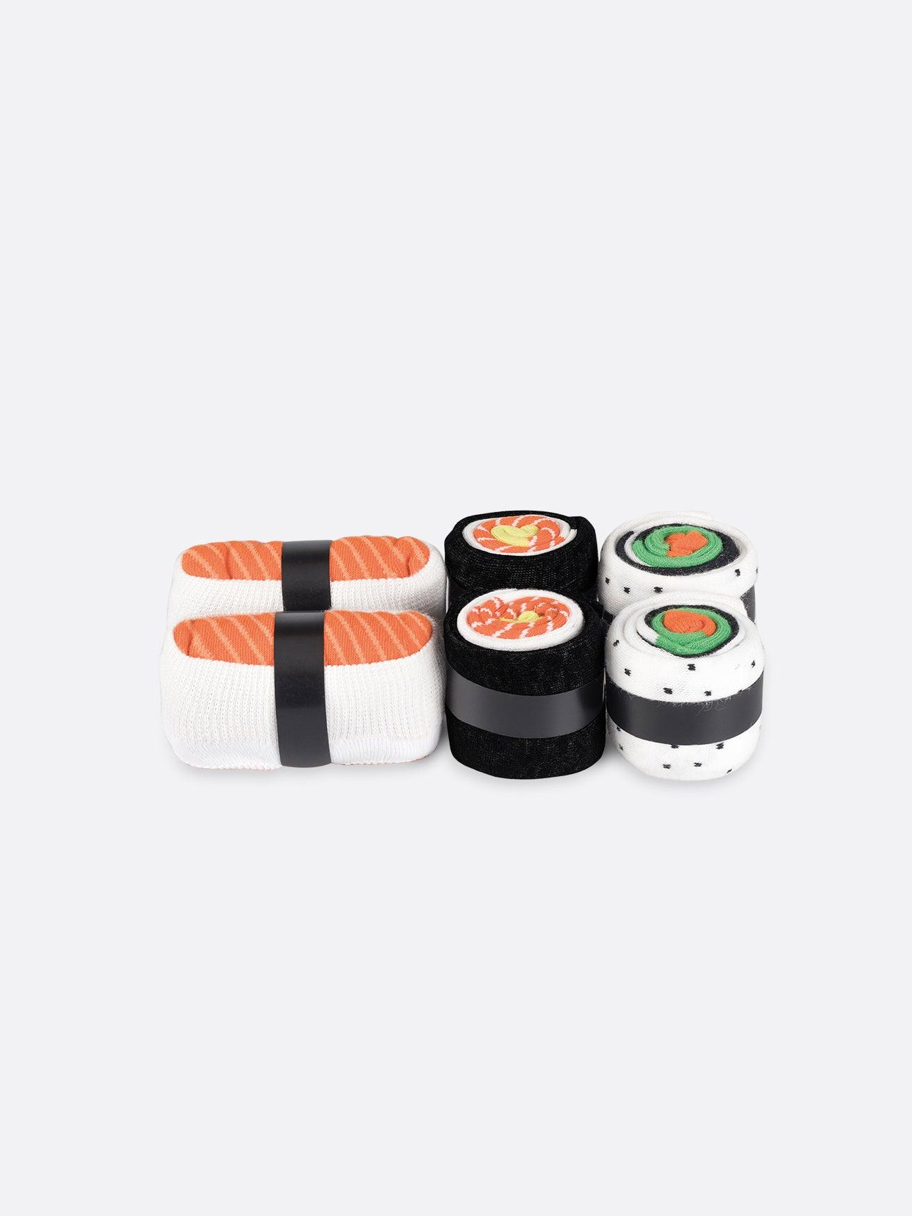 Calcetines Eat My Socks Sushi Box (3 Pares) - ECRU