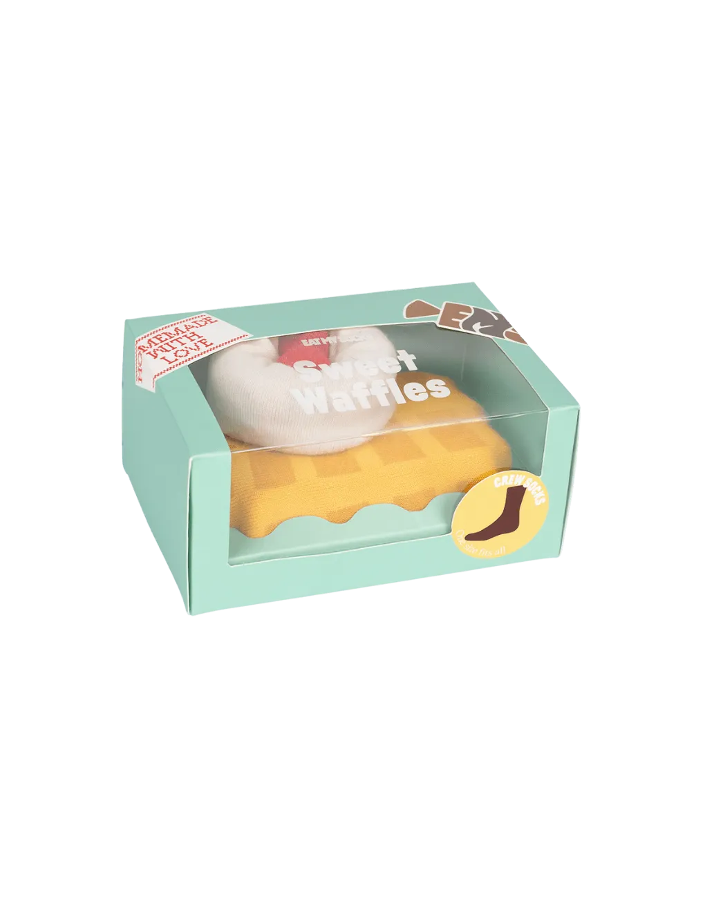 Calcetines Eat My Socks Sweet Waffle - ECRU
