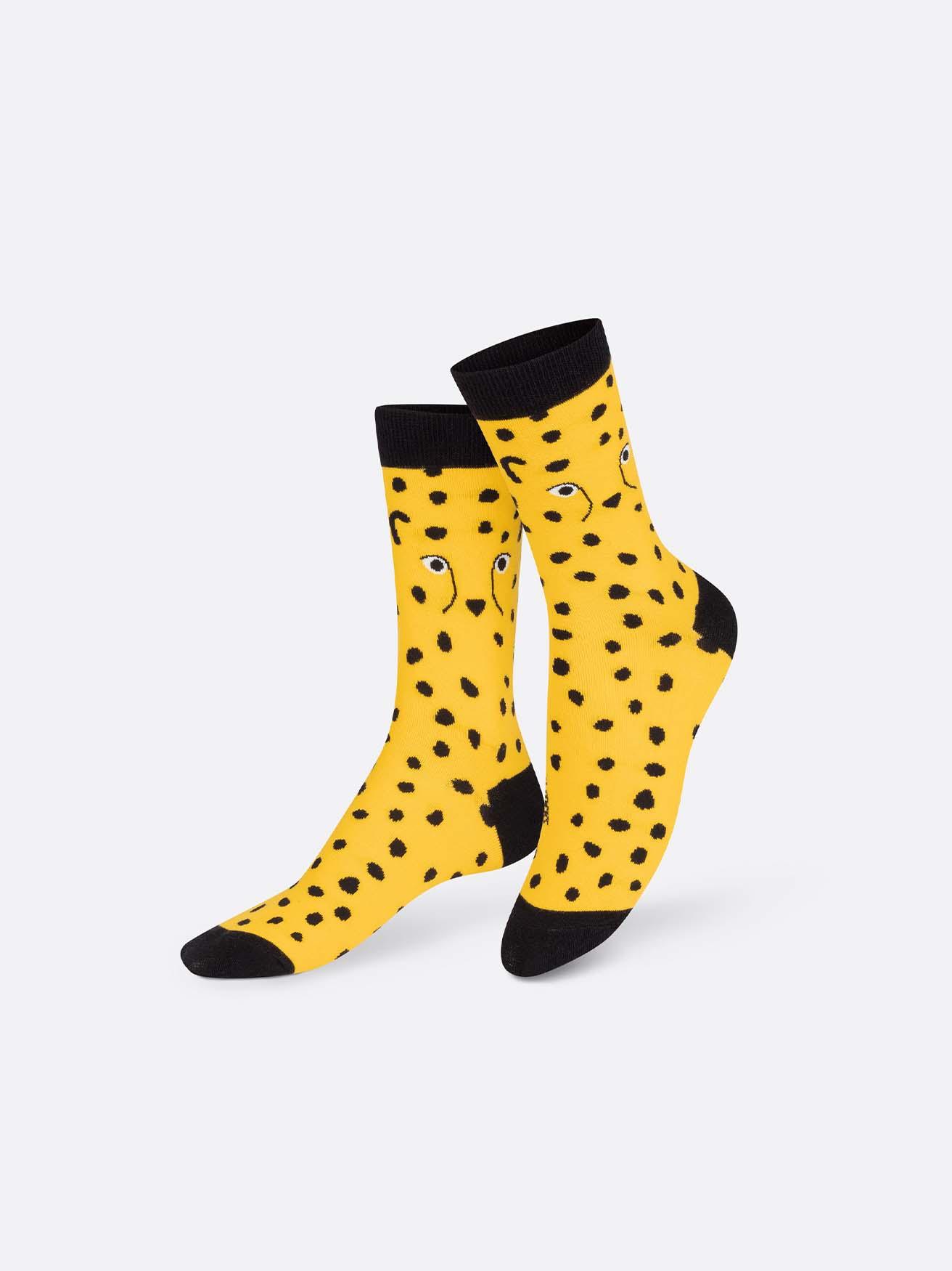 Calcetines Eat My Socks Wild Cheetah - ECRU