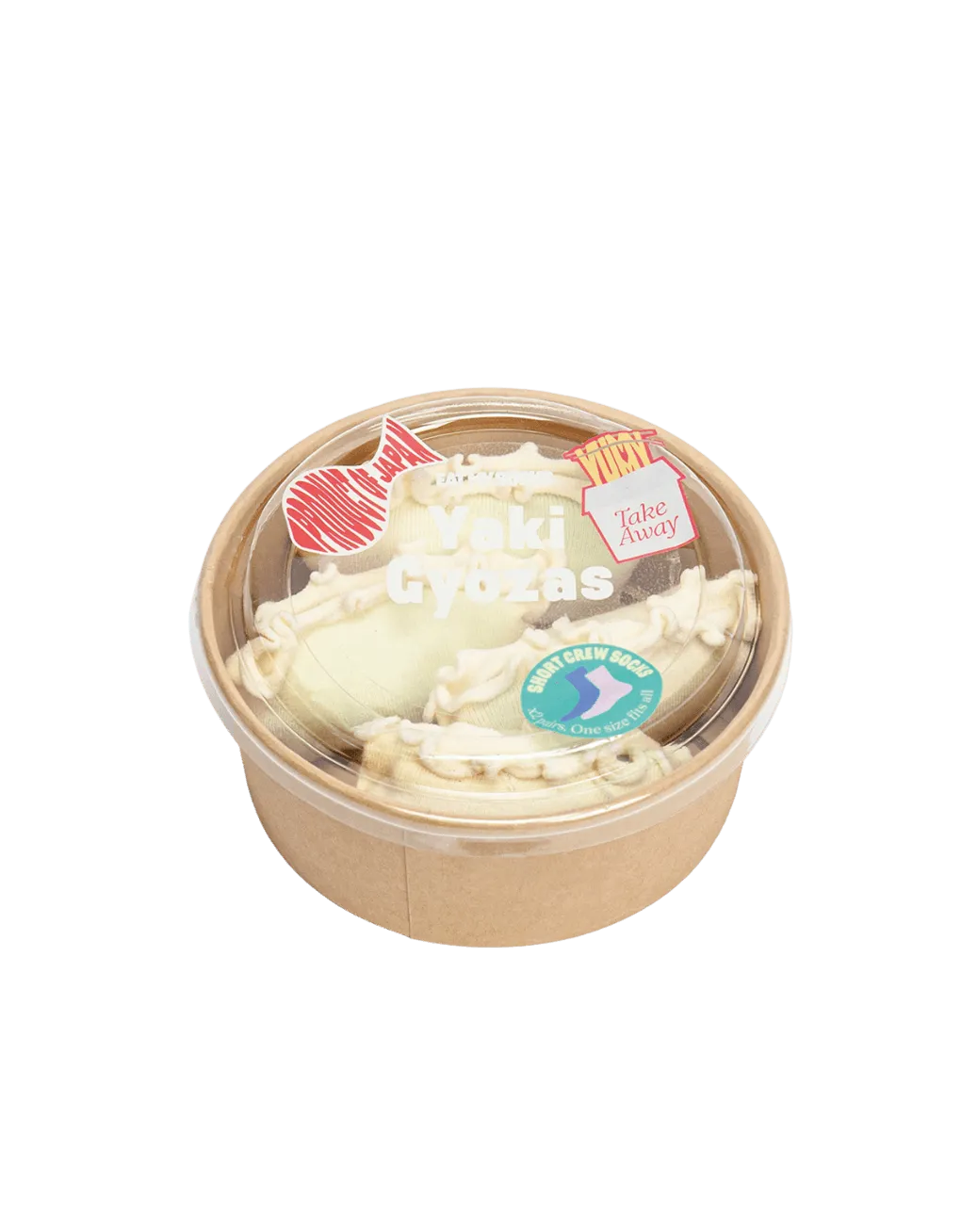 Calcetines Eat My Socks Yaki Gyoza 2 Pares - ECRU