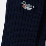 Calcetines Edmmond Studios Duck Plain Navy - ECRU