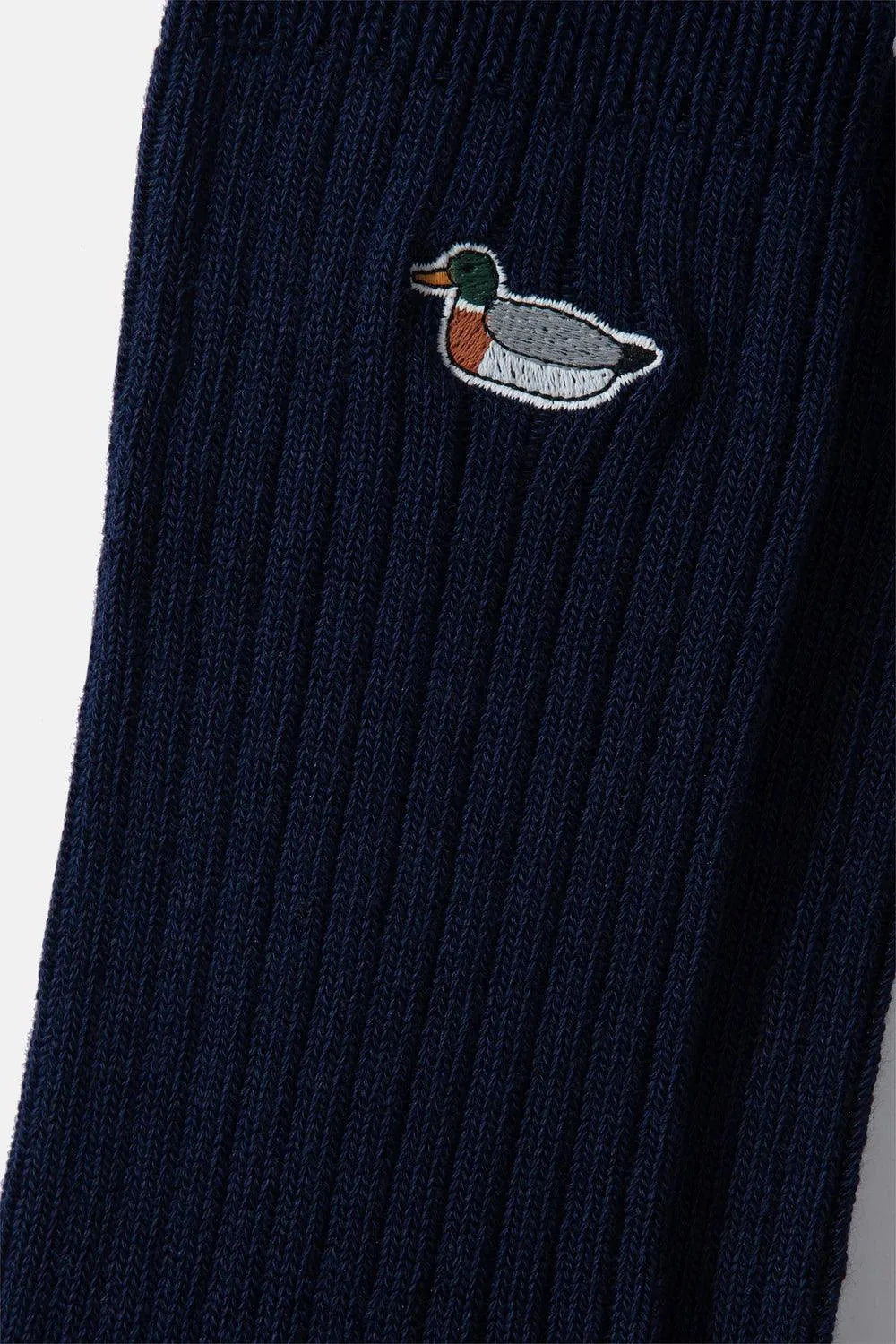 Calcetines Edmmond Studios Duck Plain Navy - ECRU