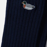 Calcetines Edmmond Studios Duck Plain Navy - ECRU