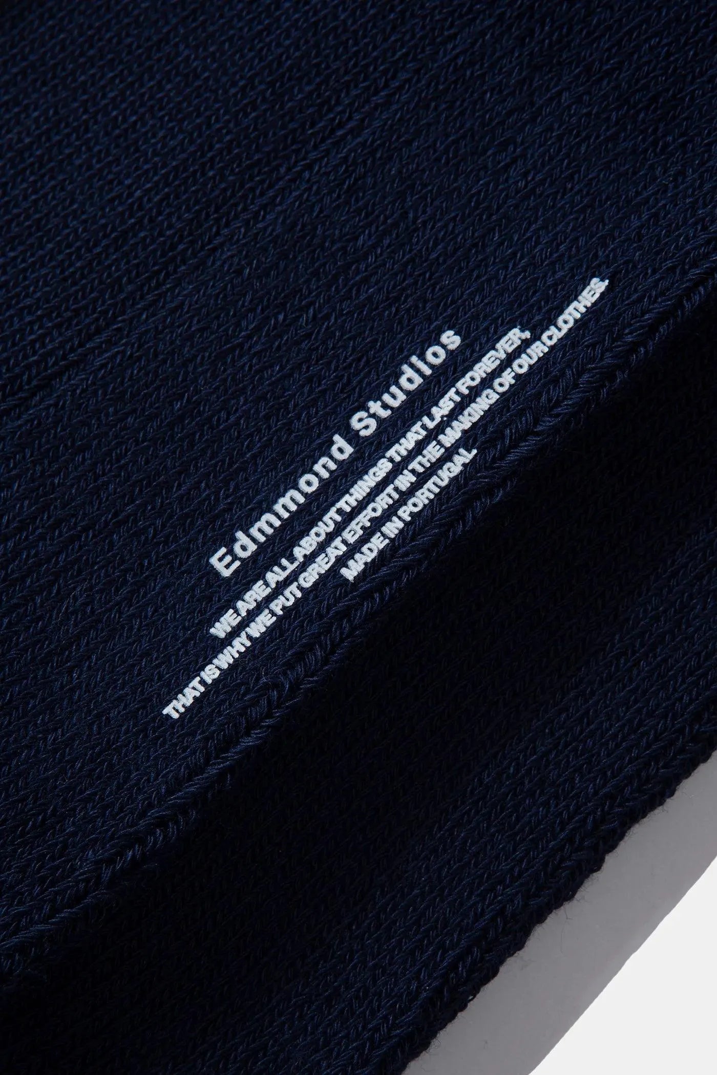 Calcetines Edmmond Studios Duck Plain Navy - ECRU