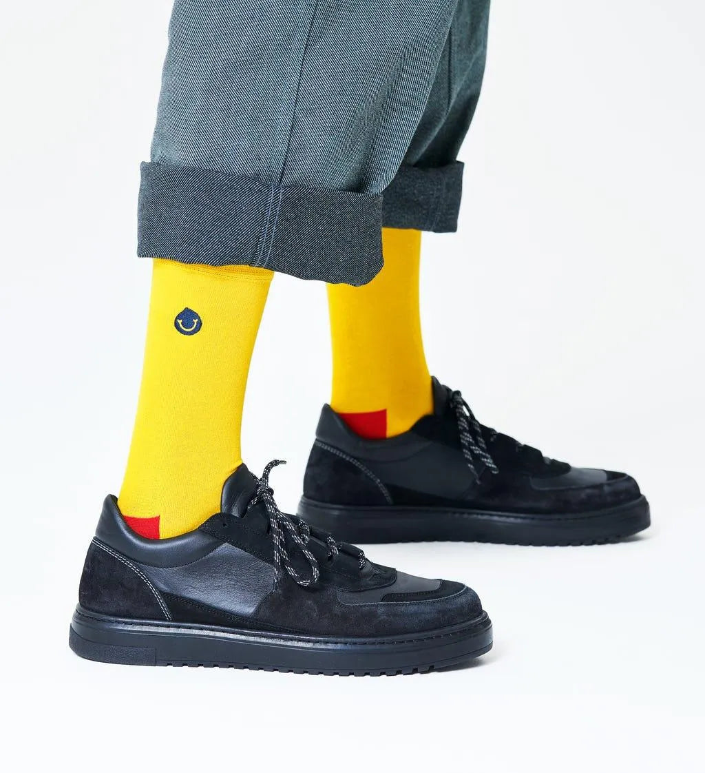 Calcetines Embroidery Smile - ECRU