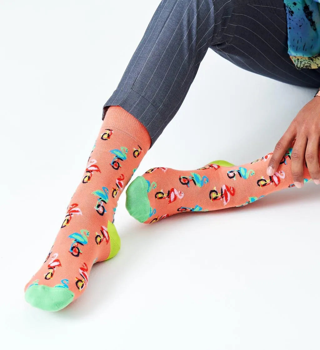 Calcetines Flamingo - ECRU