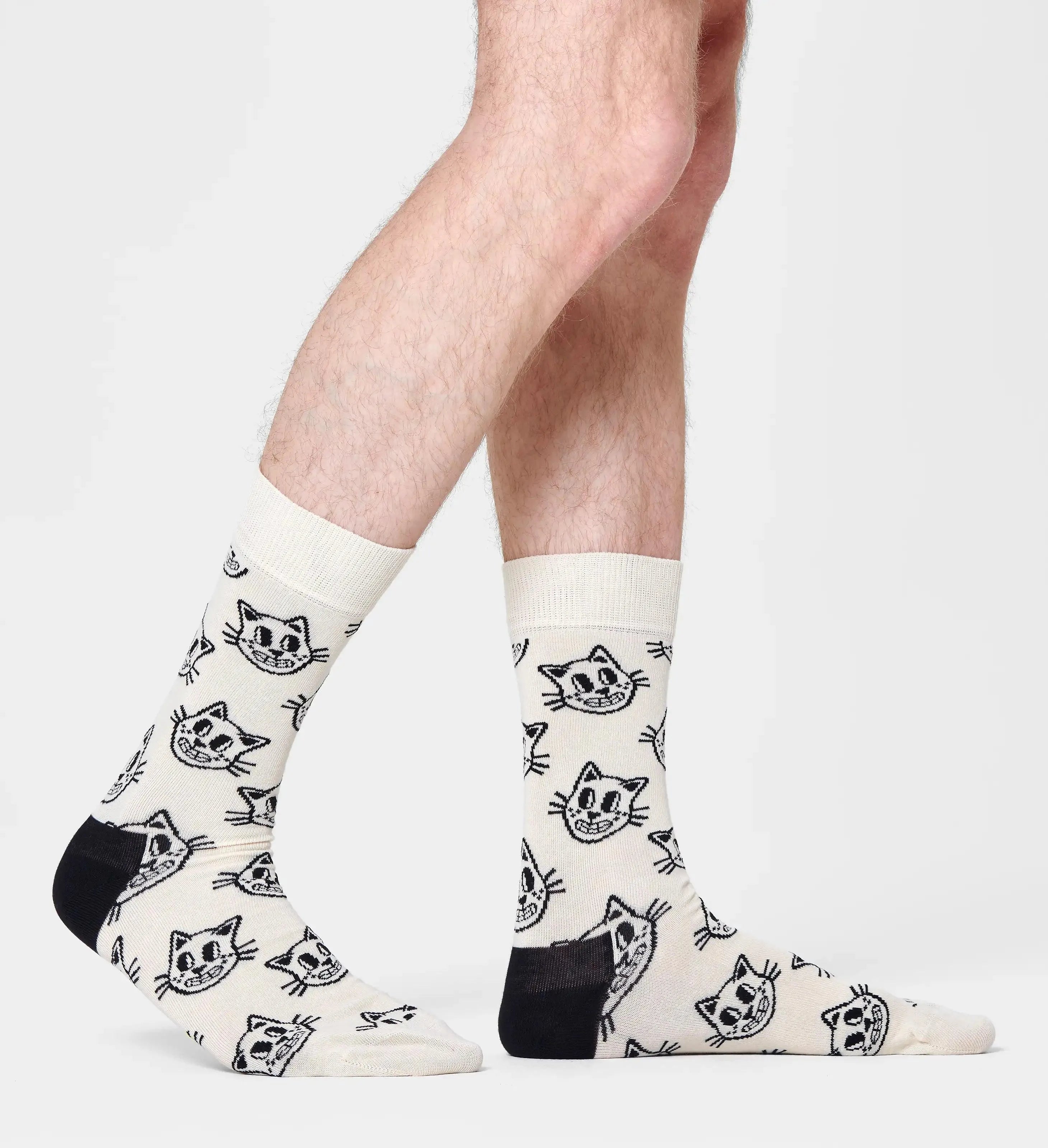 Calcetines Happy Socks Beige Cat - ECRU
