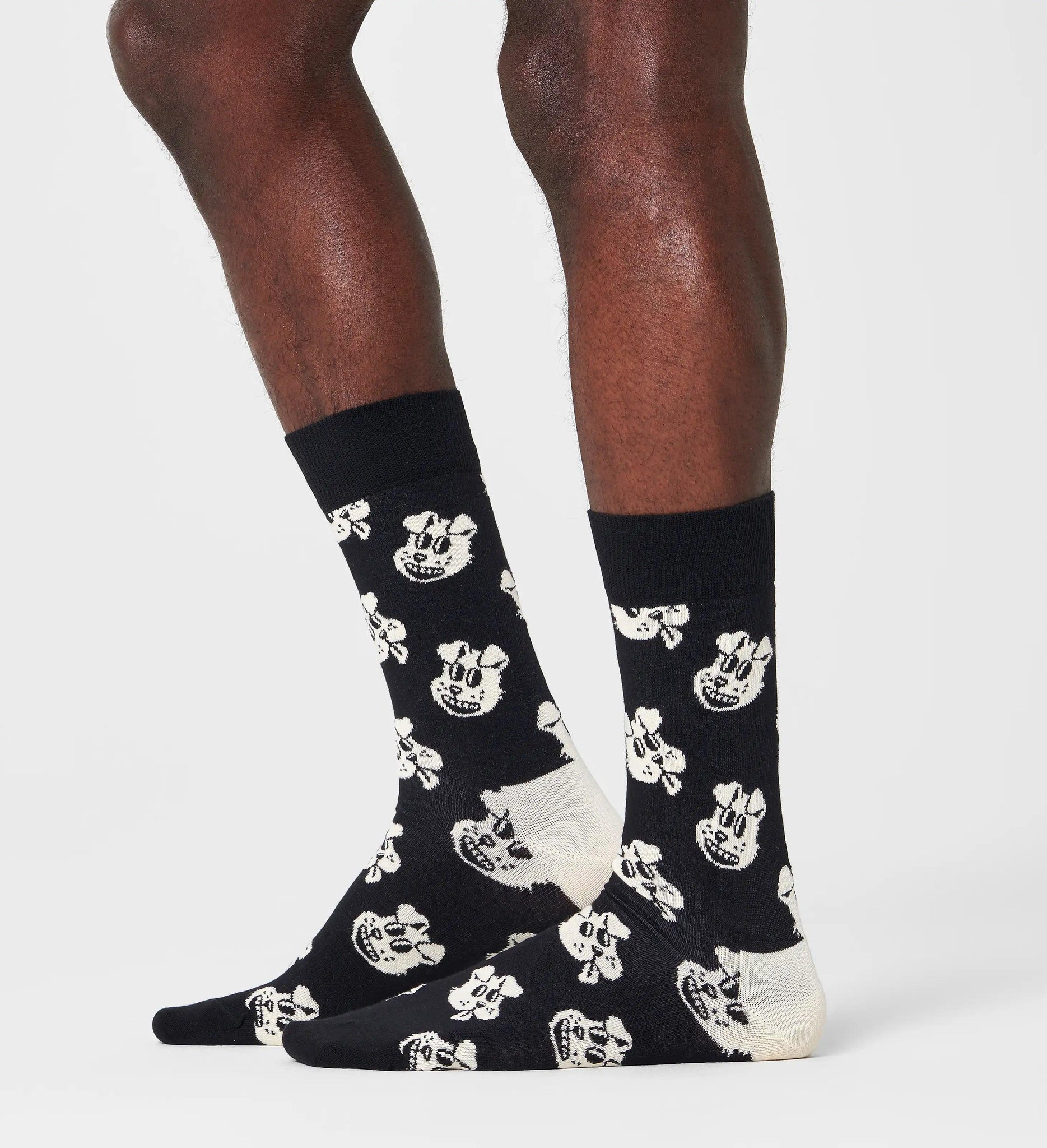 Calcetines Happy Socks Black Dogo - ECRU