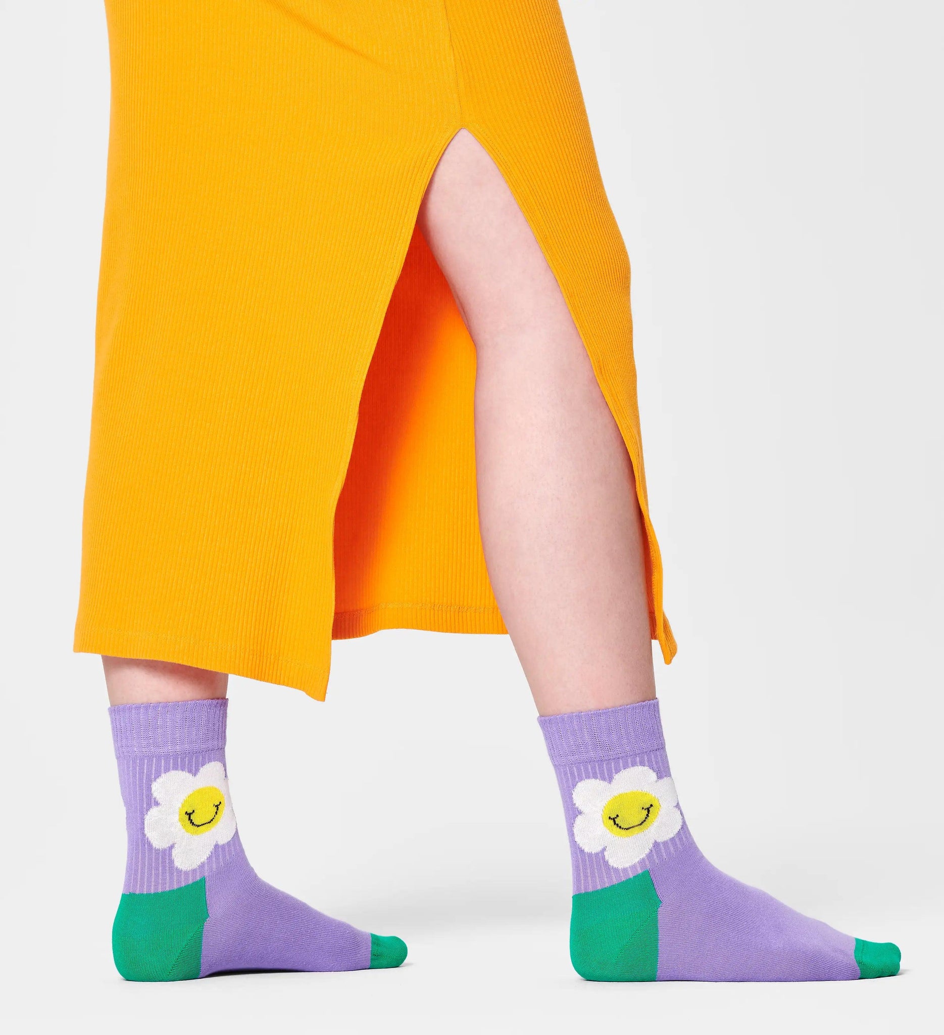 Calcetines Happy Socks Light Purple Smiley - ECRU