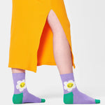 Calcetines Happy Socks Light Purple Smiley - ECRU