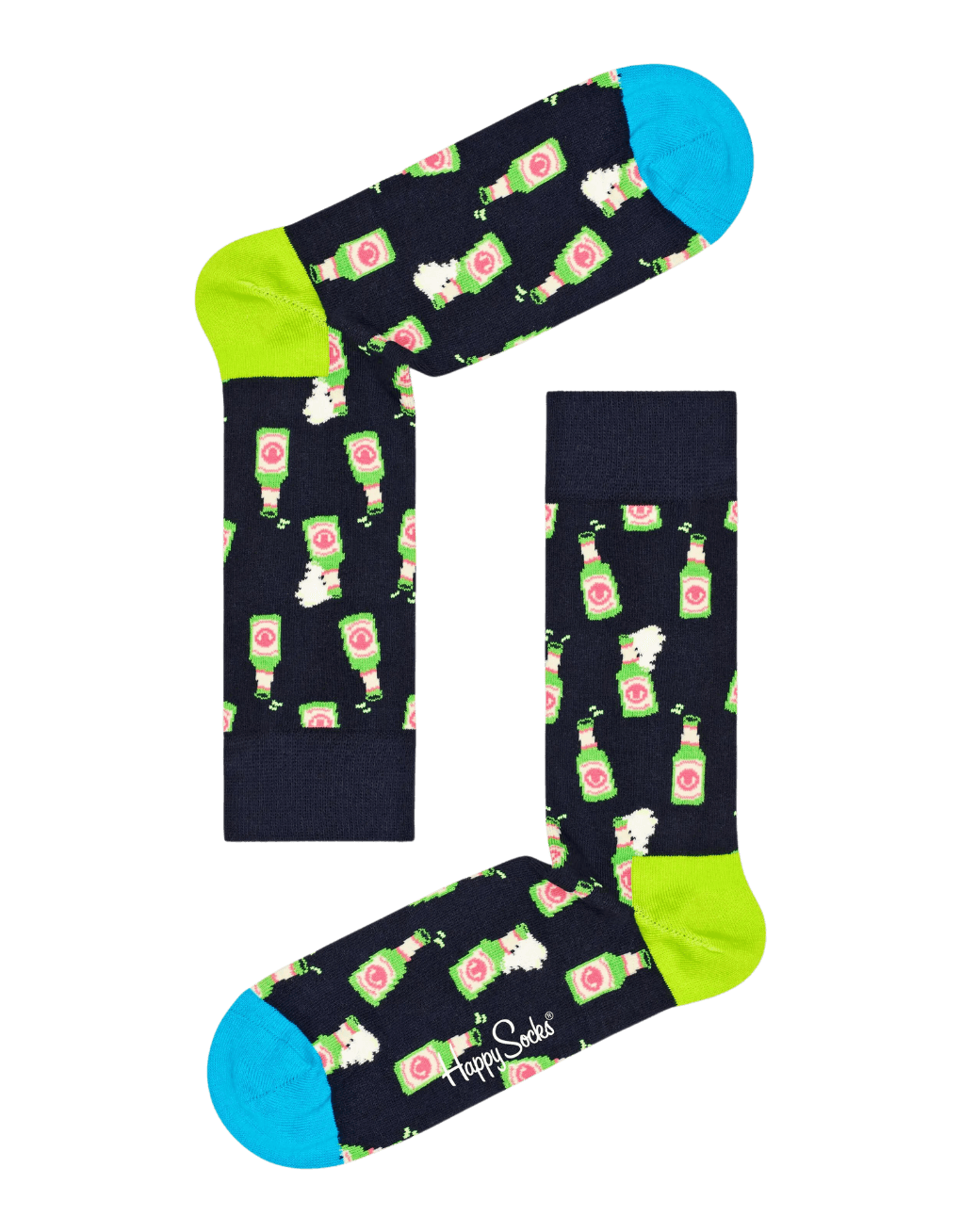 Calcetines Happy Socks Navy Beer - ECRU