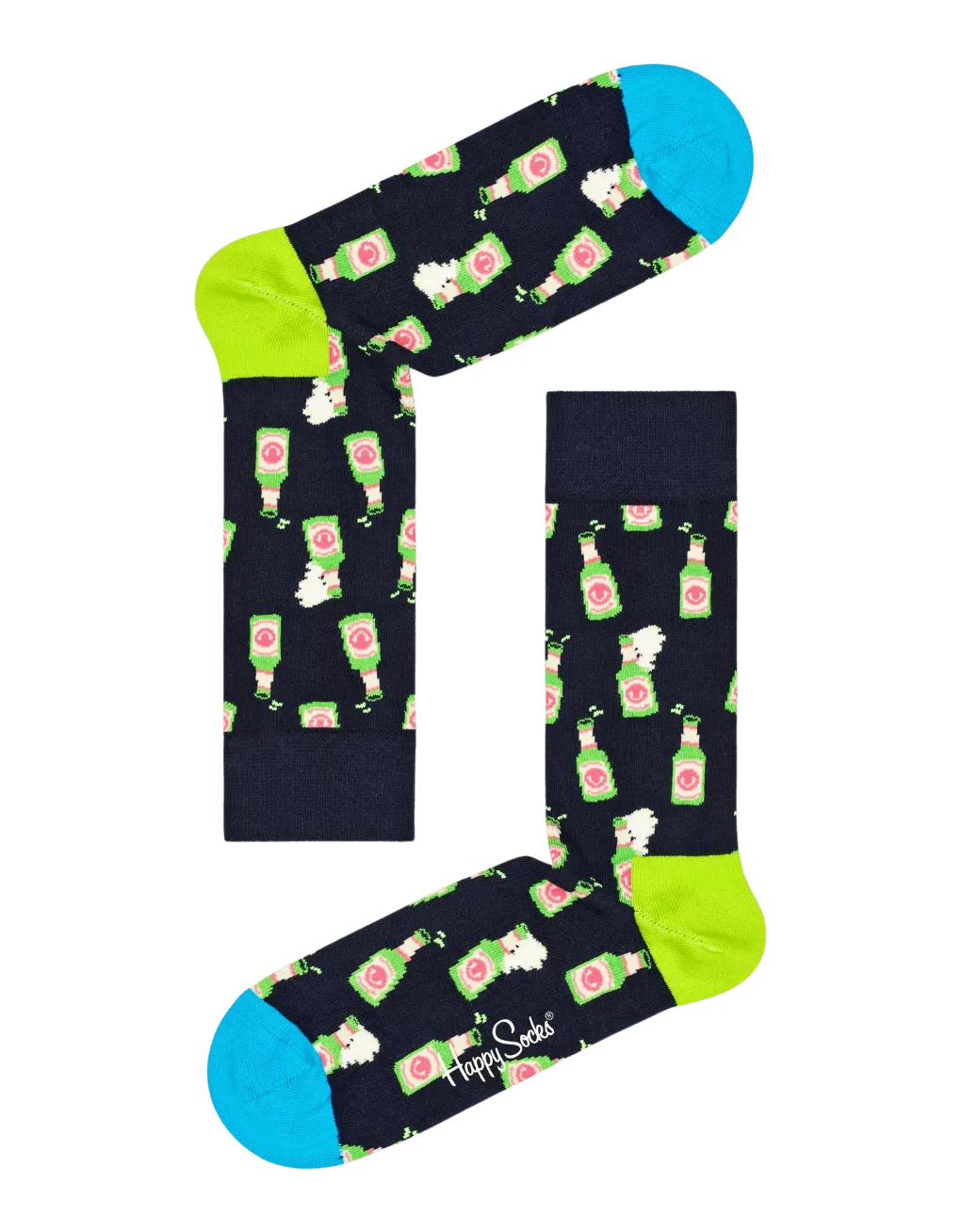 Calcetines Happy Socks Navy Beer - ECRU