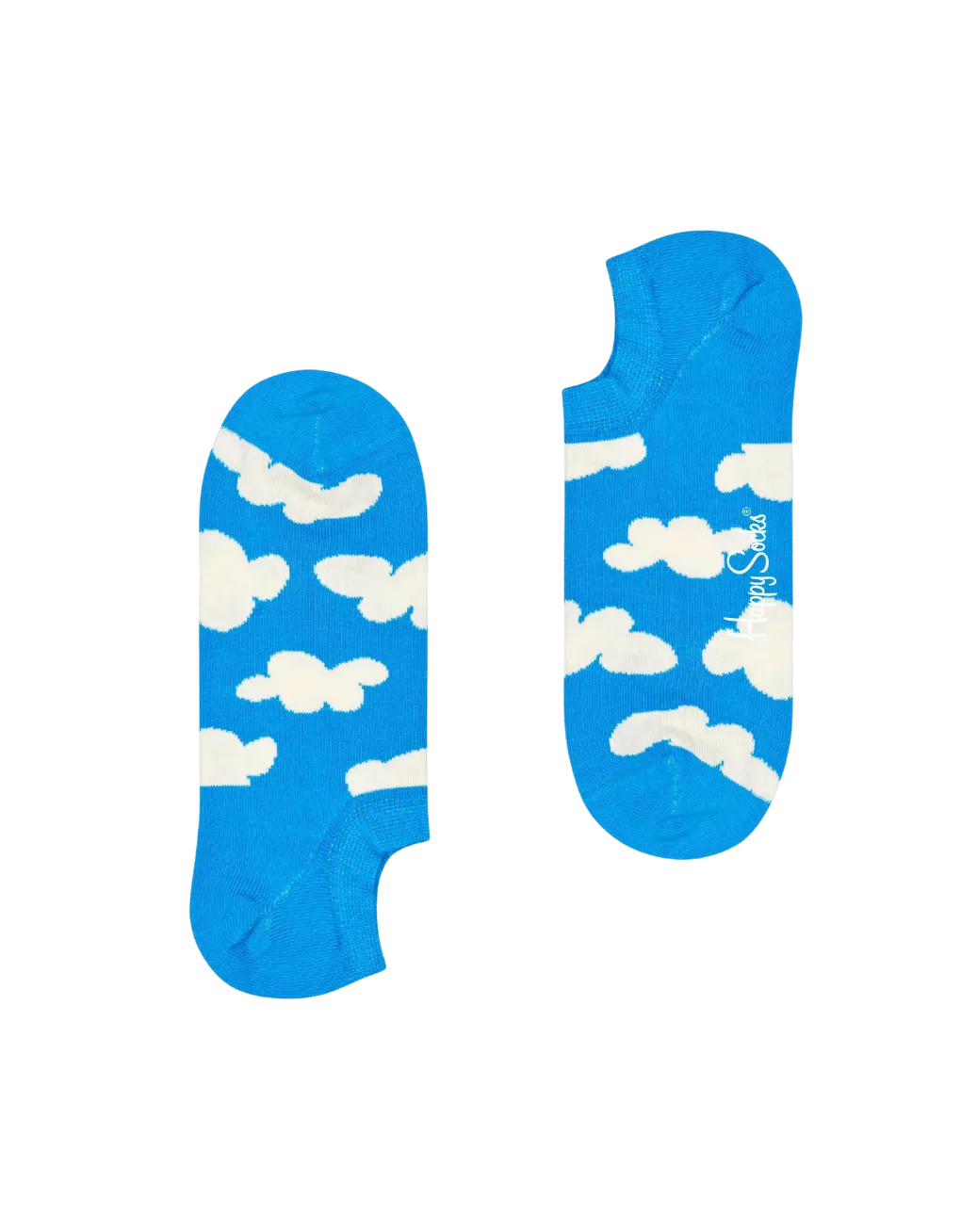 Calcetines Happy Socks No Show Light Blue Cloudy - ECRU