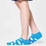 Calcetines Happy Socks No Show Light Blue Cloudy - ECRU