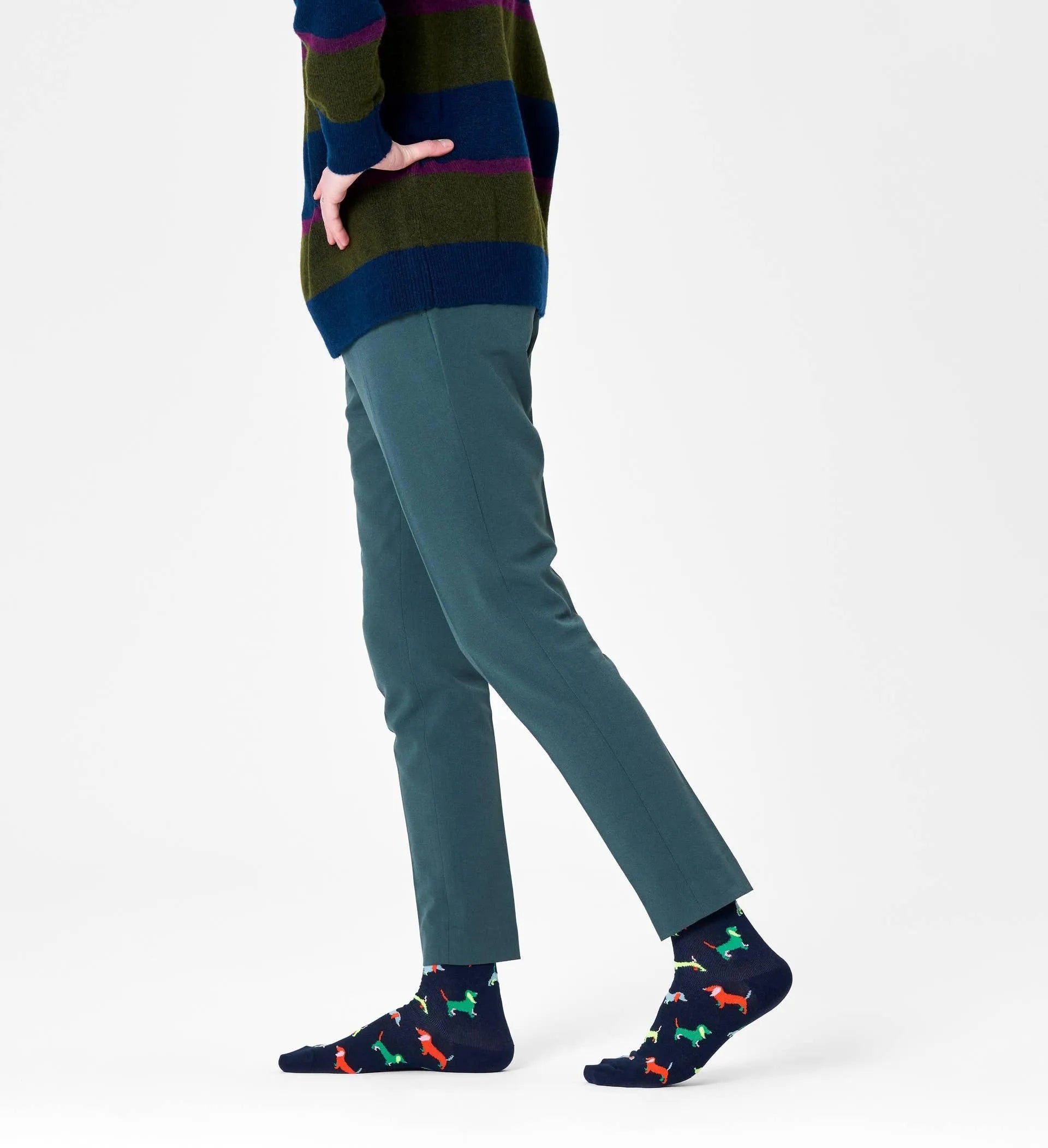 Calcetines Happy Socks Puppy Love Crew - ECRU