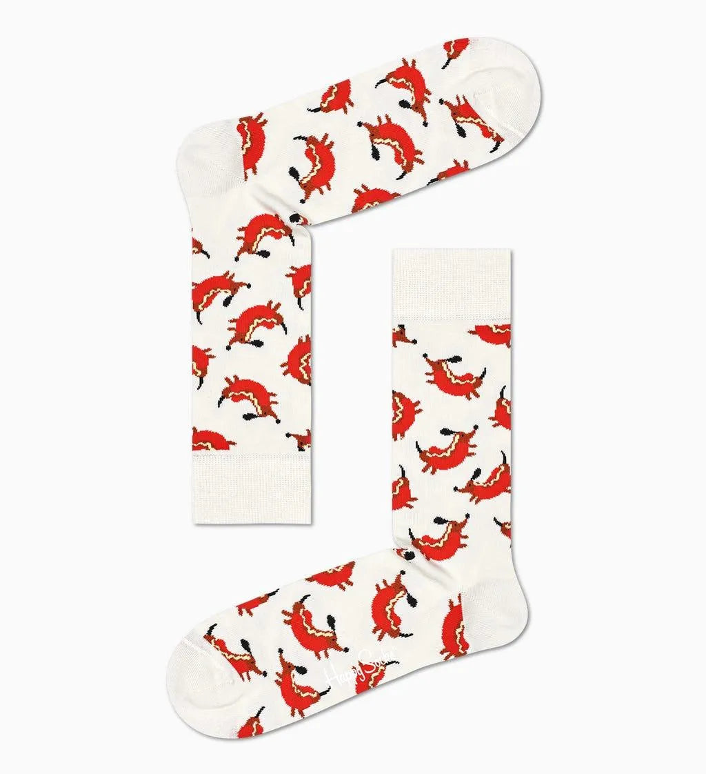 Calcetines Hot Dog Dog - ECRU