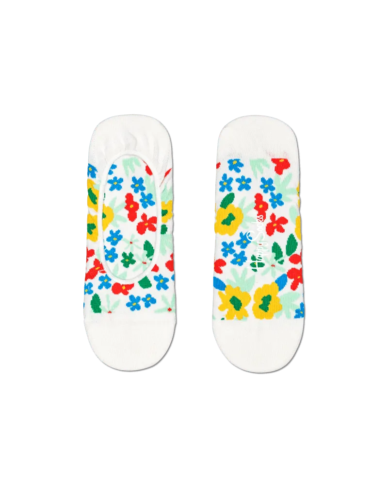 Calcetines Invisibles Flower - ECRU