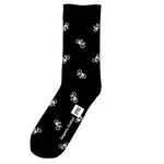 Calcetines Sigtuna Bike Pattern Negro - ECRU