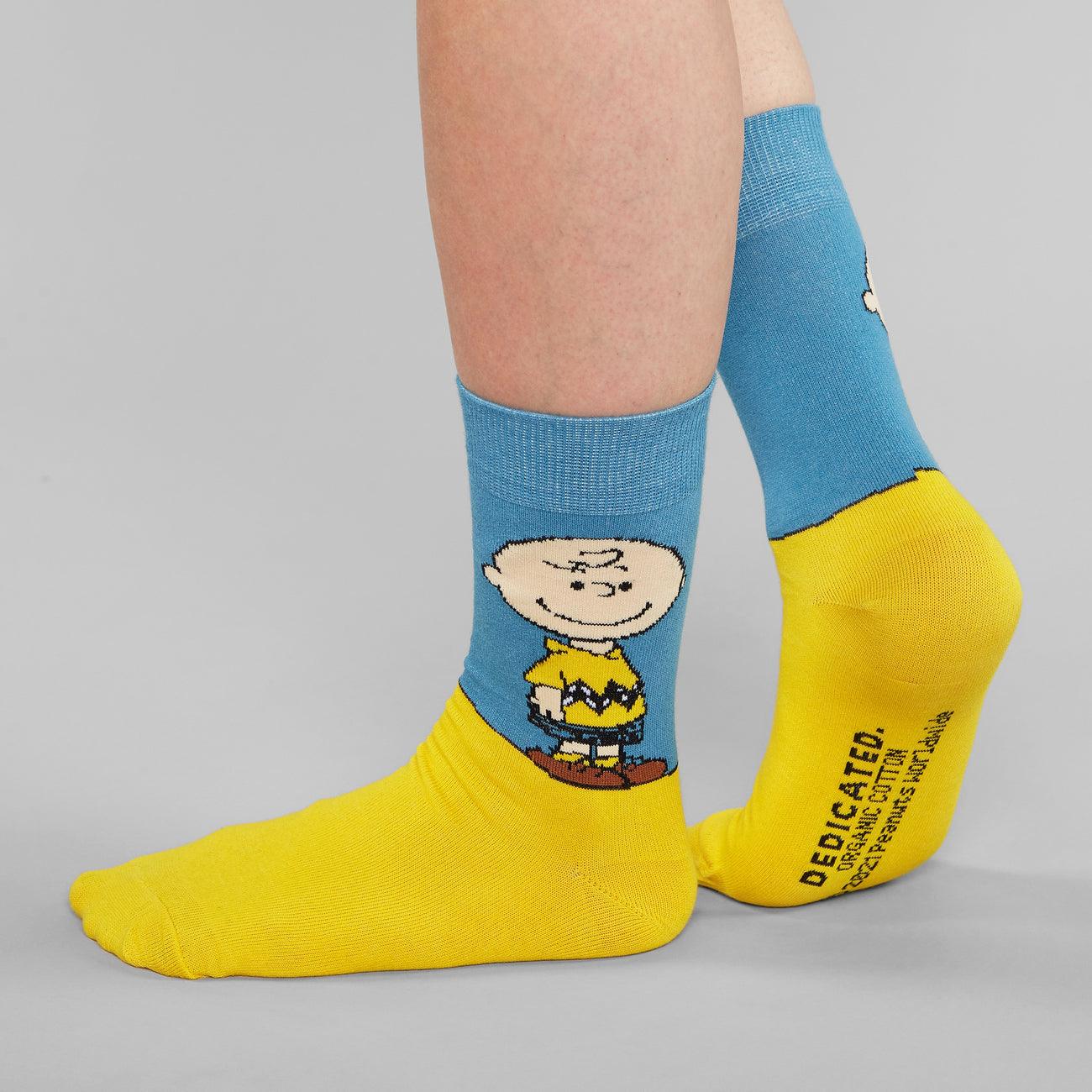 Calcetines Sigtuna Charlie Brown Yellow - ECRU