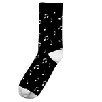 Calcetines Sigtuna Notes Black - ECRU
