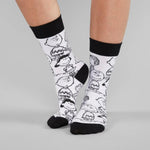 Calcetines Sigtuna Peanuts AOP White - ECRU