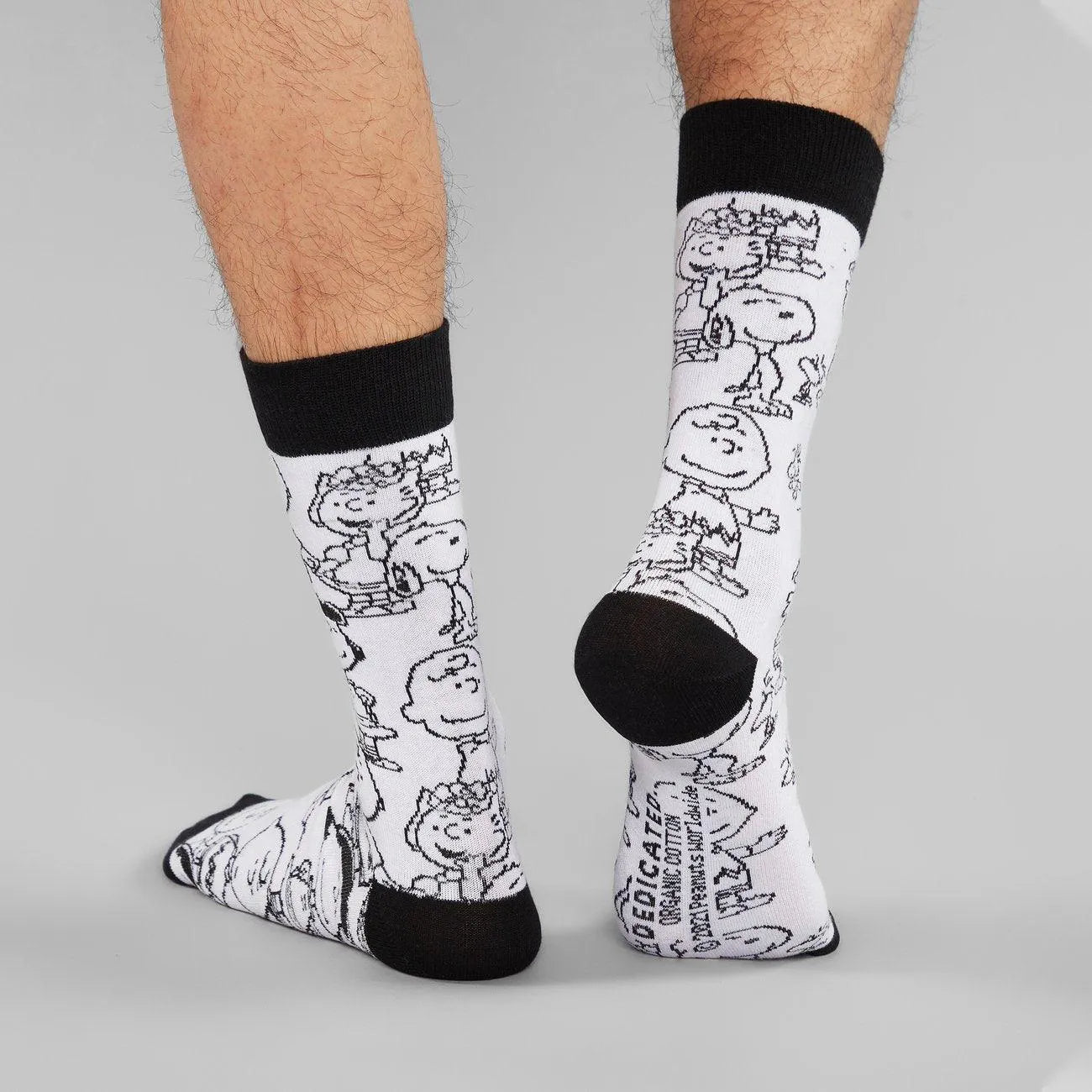 Calcetines Sigtuna Peanuts AOP White - ECRU