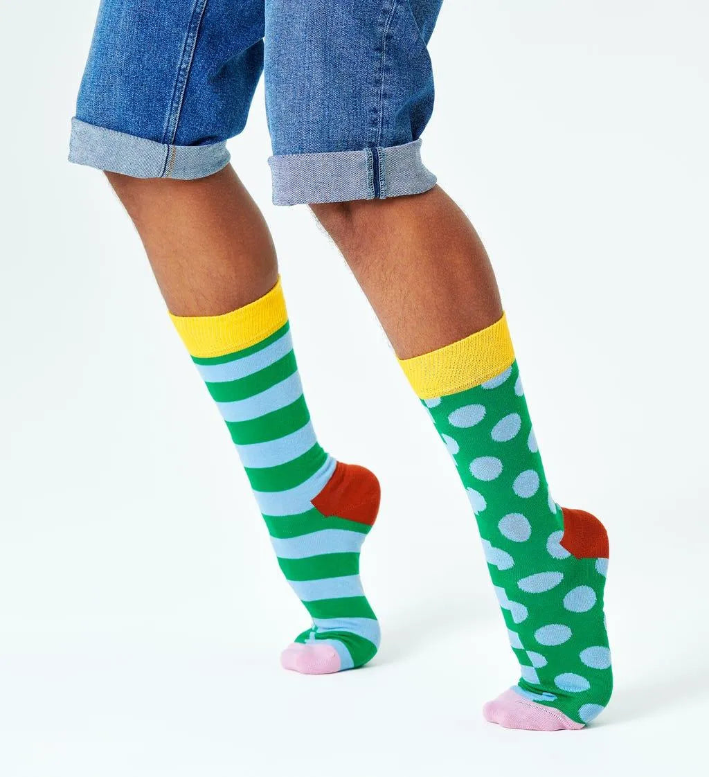 Calcetines Stripe Dot - ECRU