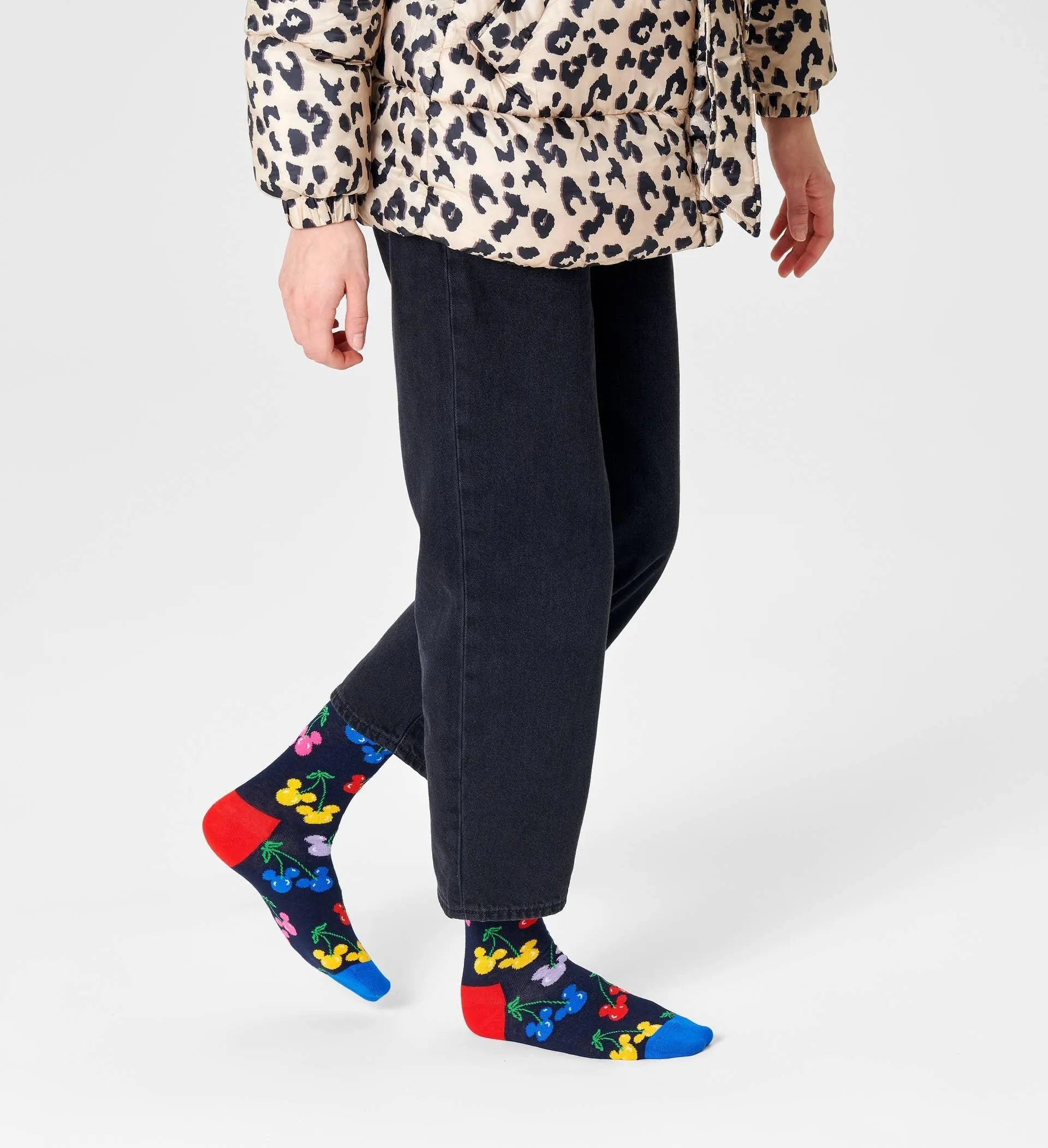 Calcetines Very Cherry Mickey - ECRU