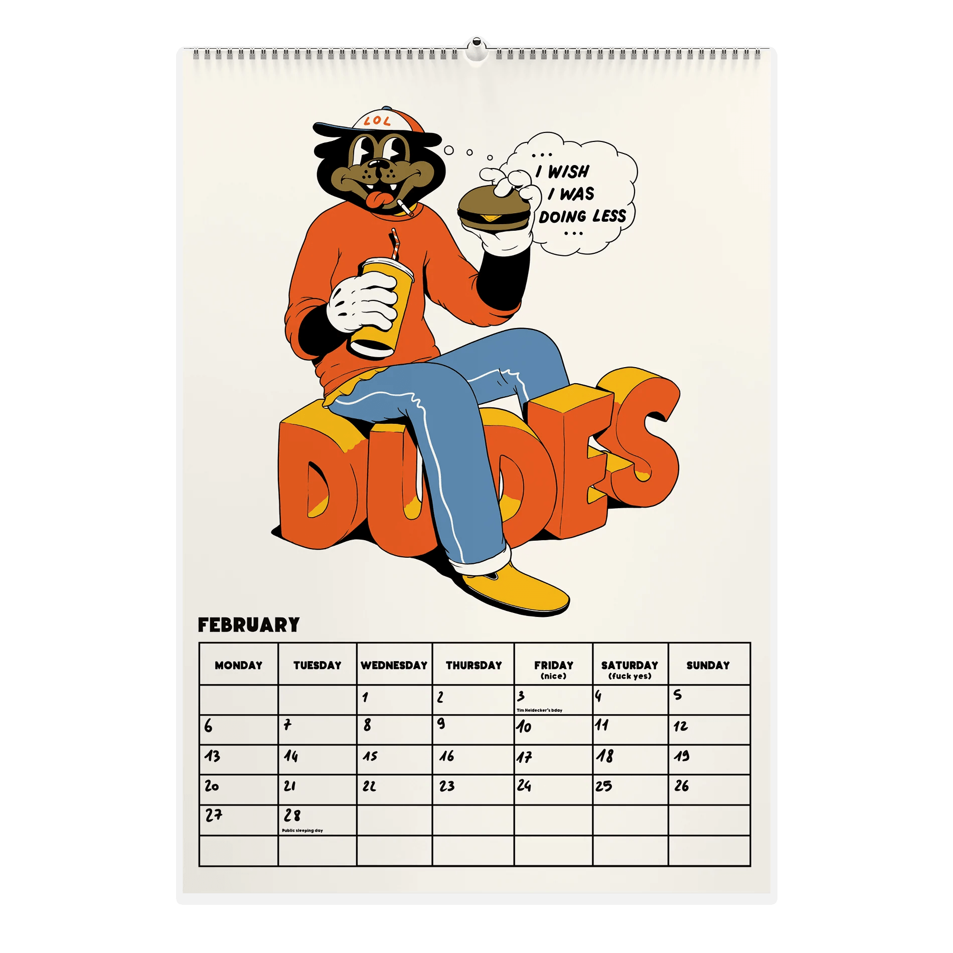Calendario Dudes 2023 - ECRU