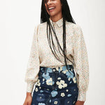 Camisa Abullonada Conejos - ECRU