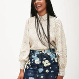 Camisa Abullonada Conejos - ECRU