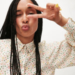 Camisa Abullonada Conejos - ECRU