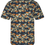 Camisa Akkian Manga Corta Red Orange - ECRU