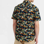 Camisa Akkian Manga Corta Red Orange - ECRU