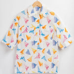 Camisa algodón barcos - ECRU