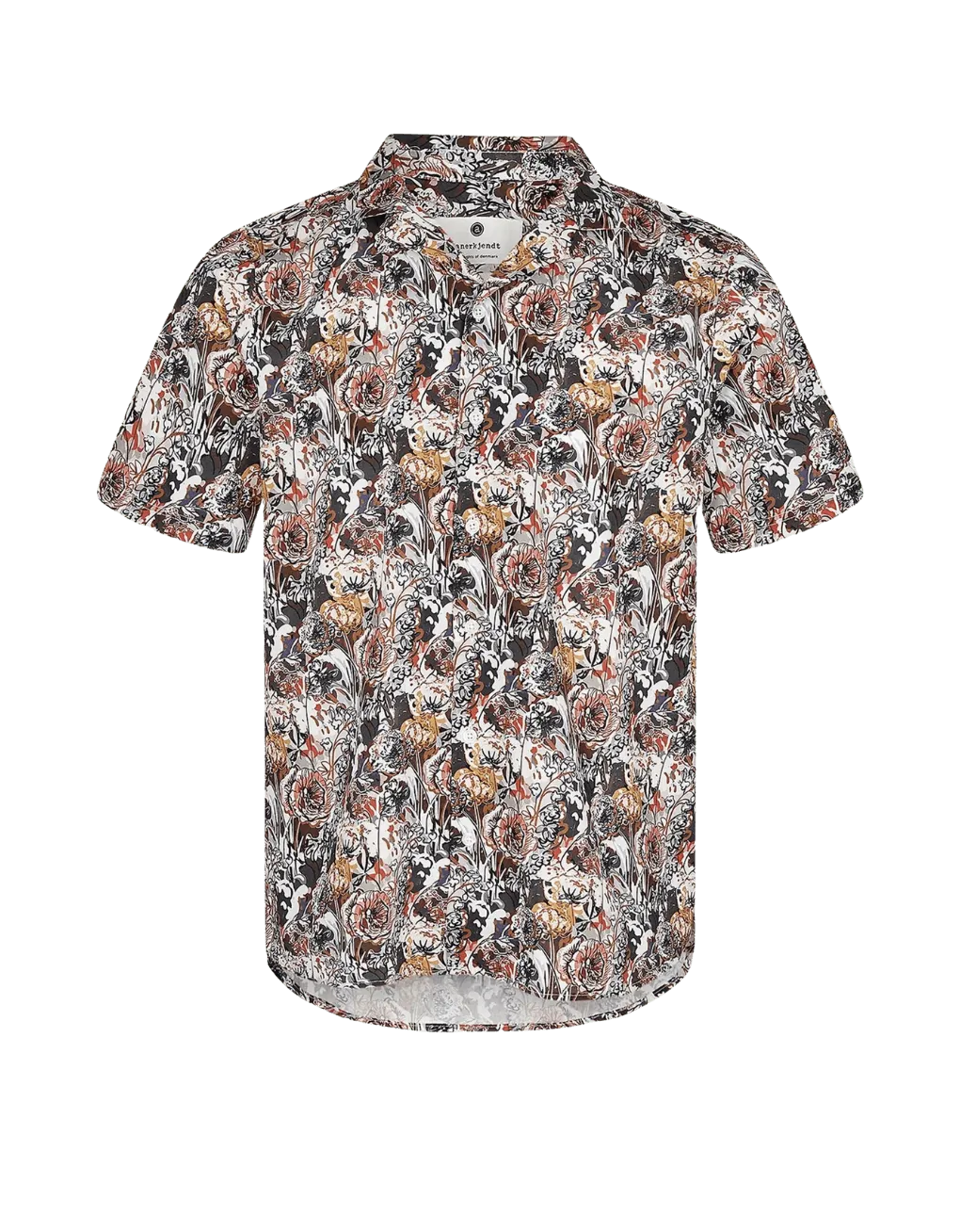 Camisa Anerkjendt Manga Corta Akleo Poplin Golden Yellow - ECRU