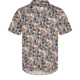 Camisa Anerkjendt Manga Corta Akleo Poplin Golden Yellow - ECRU