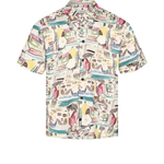 Camisa Anerkjendt Manga Corta Akleo Viscosa Incense - ECRU