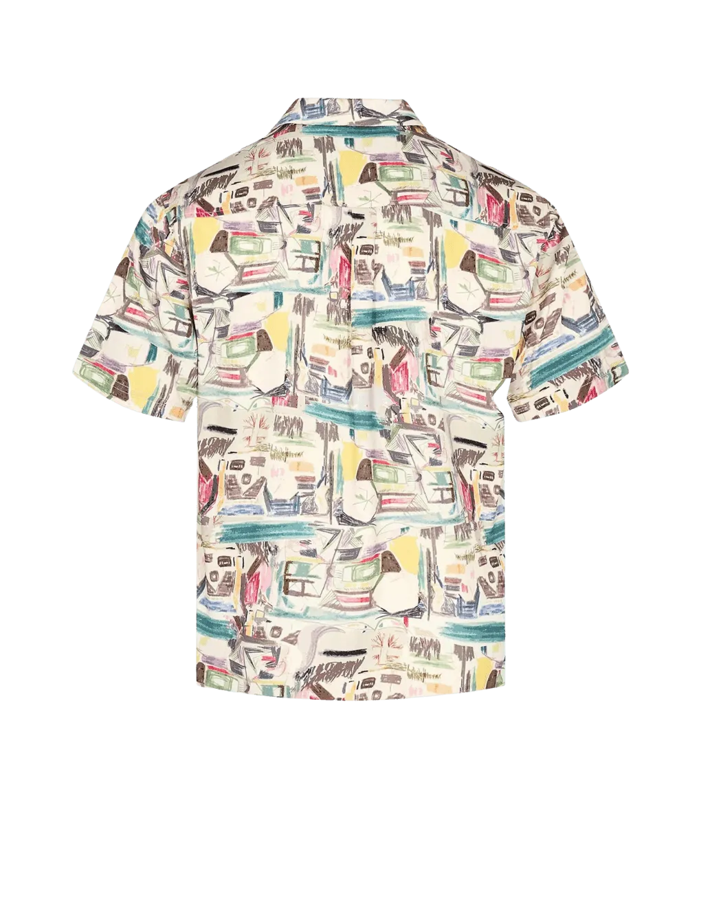 Camisa Anerkjendt Manga Corta Akleo Viscosa Incense - ECRU