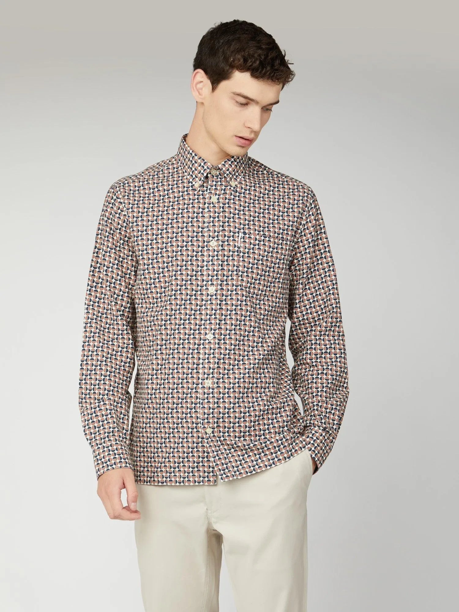 Camisa Archive 90s Print Retro - ECRU