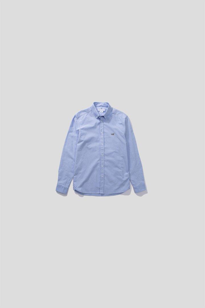 Camisa Bd shirt duck patch Light Blue Oxford - ECRU