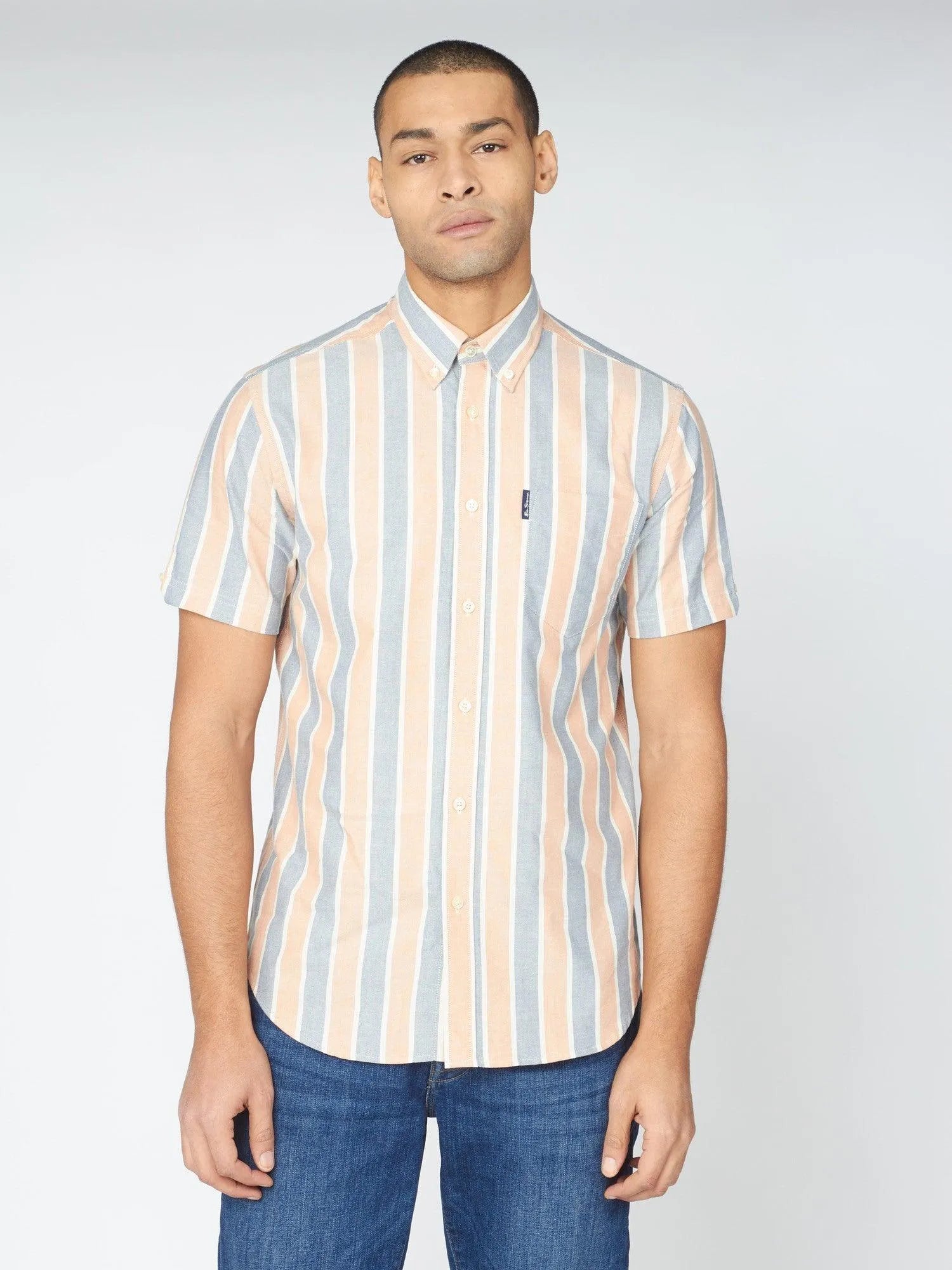Camisa Block Stripe - ECRU