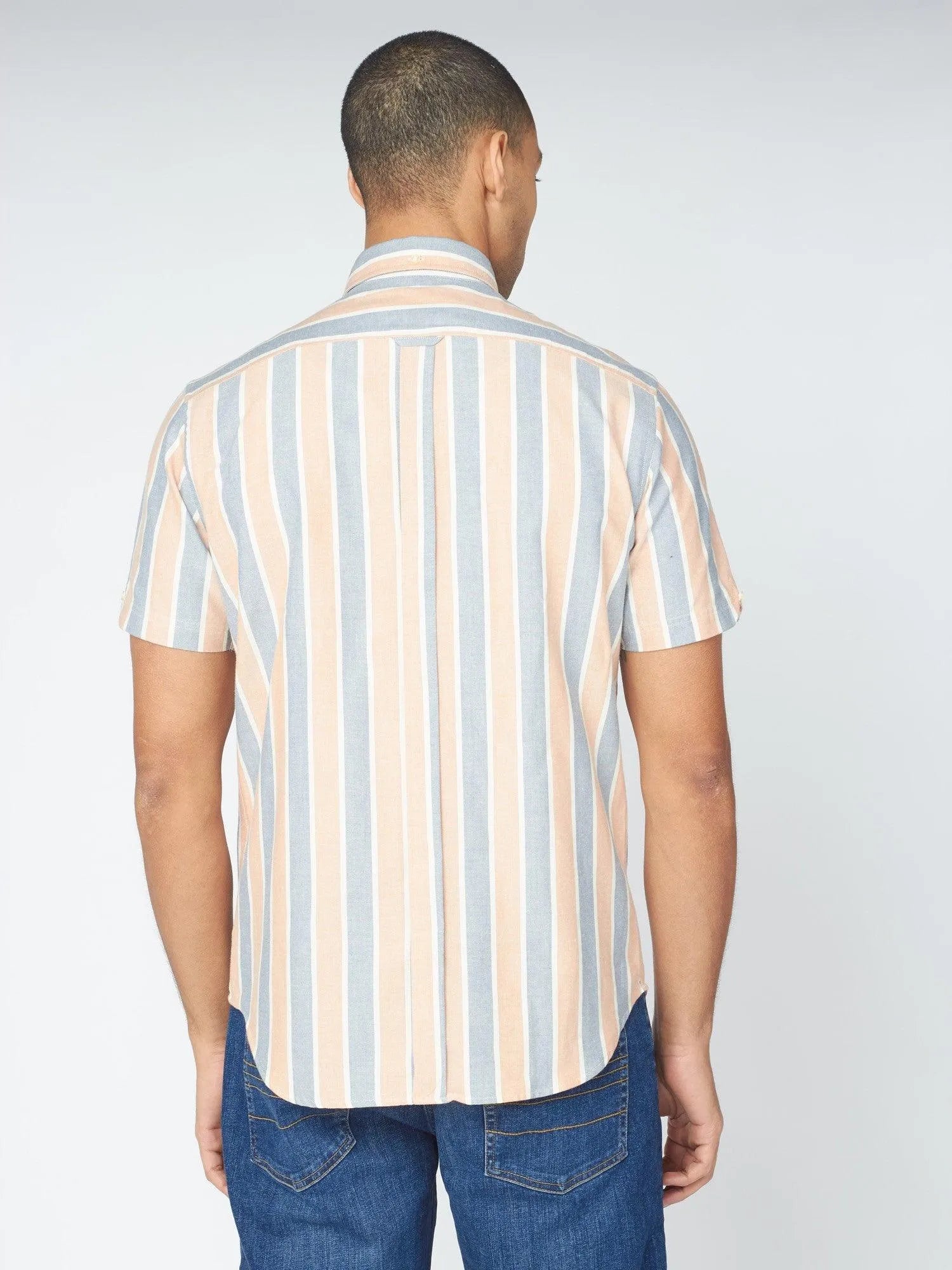 Camisa Block Stripe - ECRU